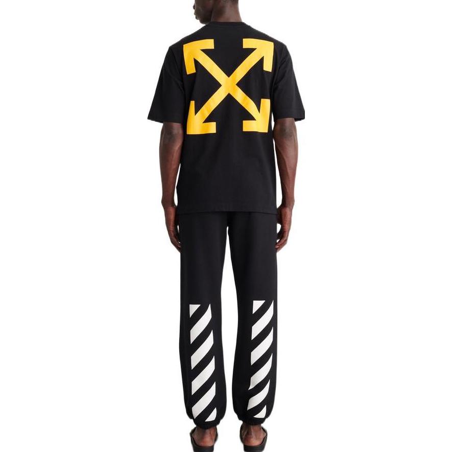 Off-White Diag Arrow Caravaggio Mercy Skate Tee 'Black' OMAA119C99JER0061001