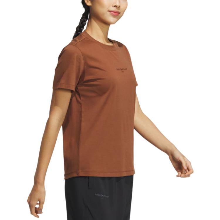 (WMNS) adidas Spoetswear T-shirt 'tan' IS4948