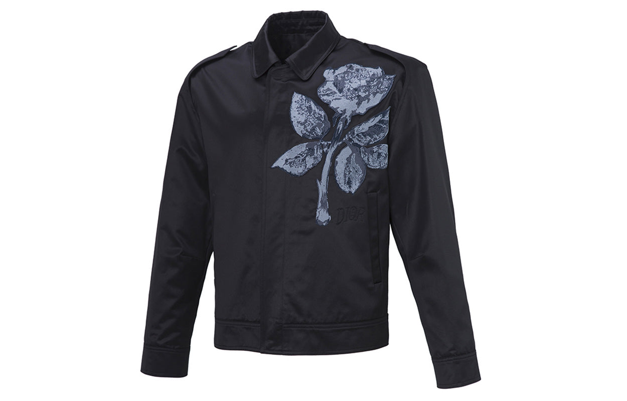 DIOR SS21 Flower Print Casual Jacket Black 013C413B-4718-988