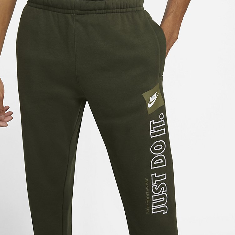 Nike Sportswear Just Do It Sweatpants 'Olive Green' DD6210-355