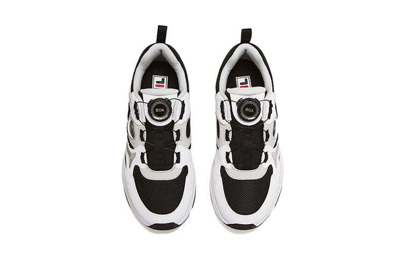 (GS) FILA FUSION ANCERUS PLUS Sneakers 'White Black Silver' K15B341108FBS