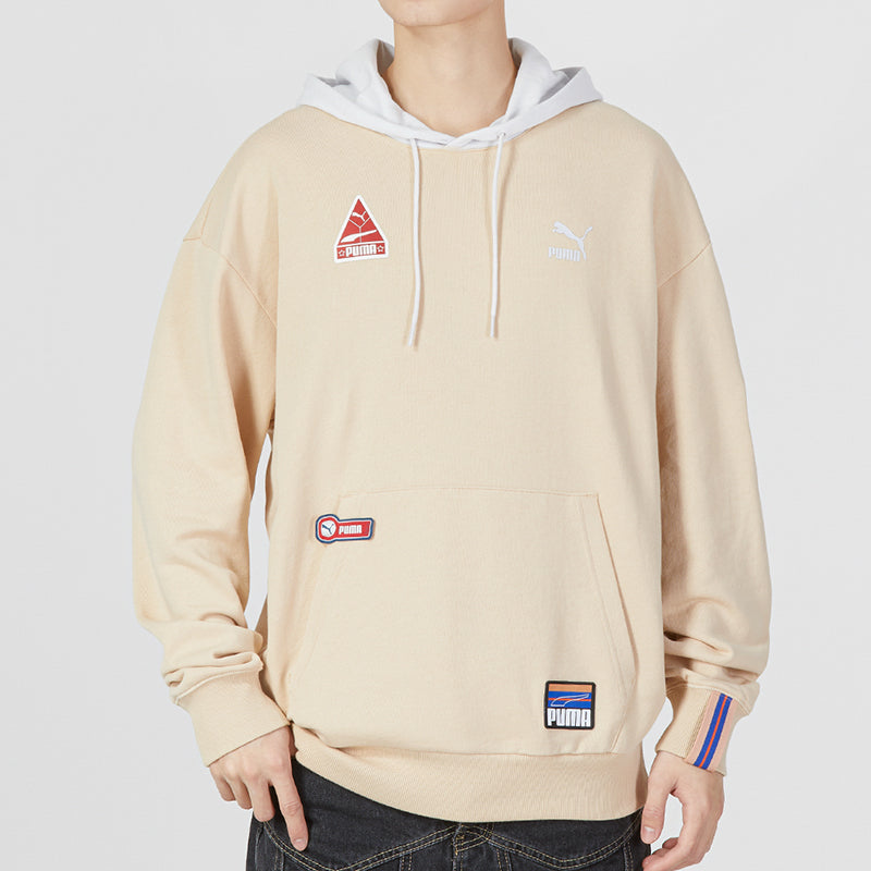 PUMA Team Badge Hoodie 'Beige' 677377-67