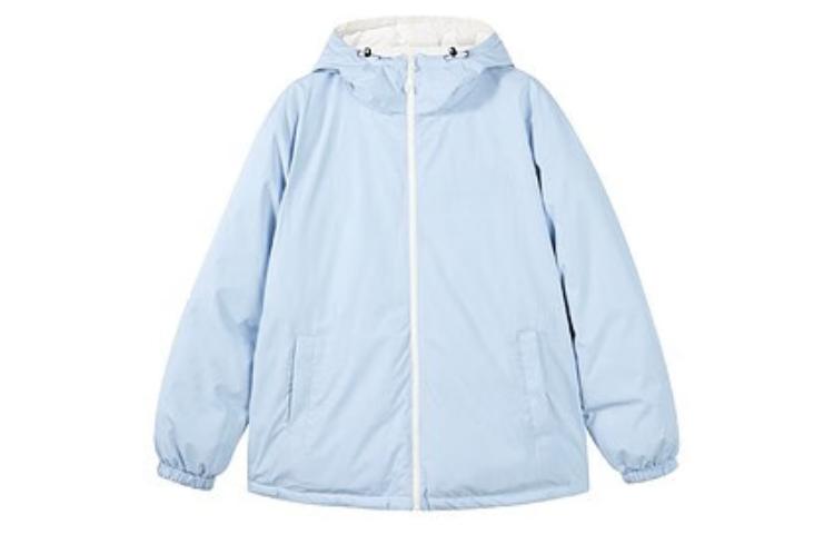 Skechers Hooded Leisure Reversible Down Jacket 'White Blue' L422U068-0074