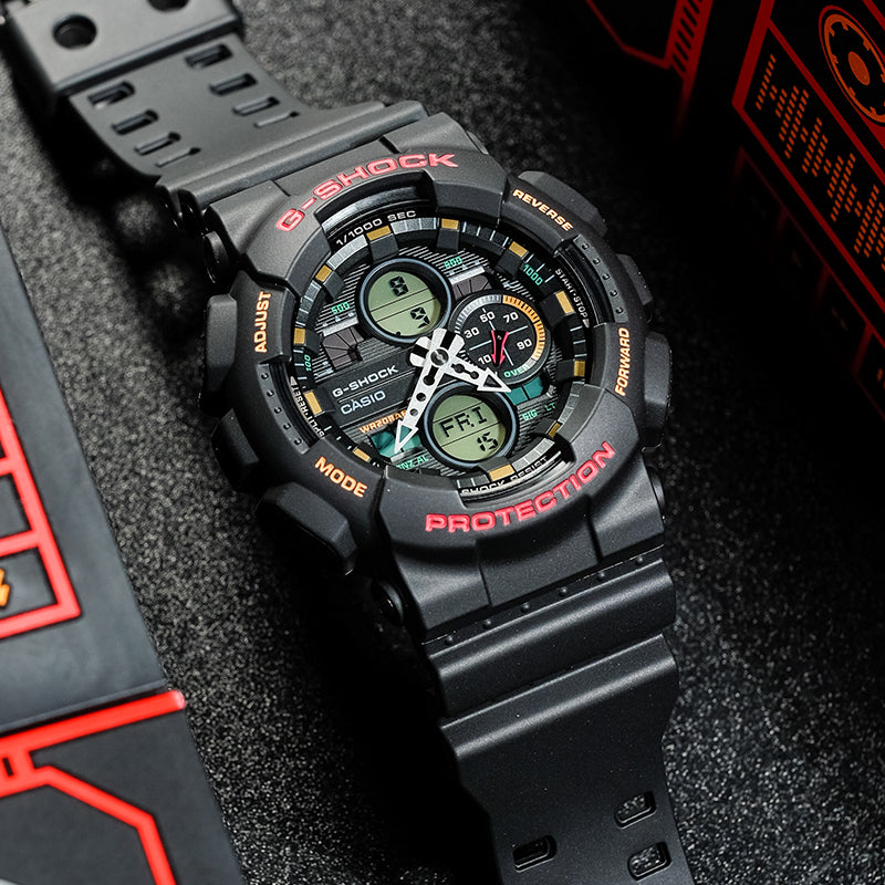 CASIO G-Shock Analog-Digital 'Black' GA-140-1A4PR