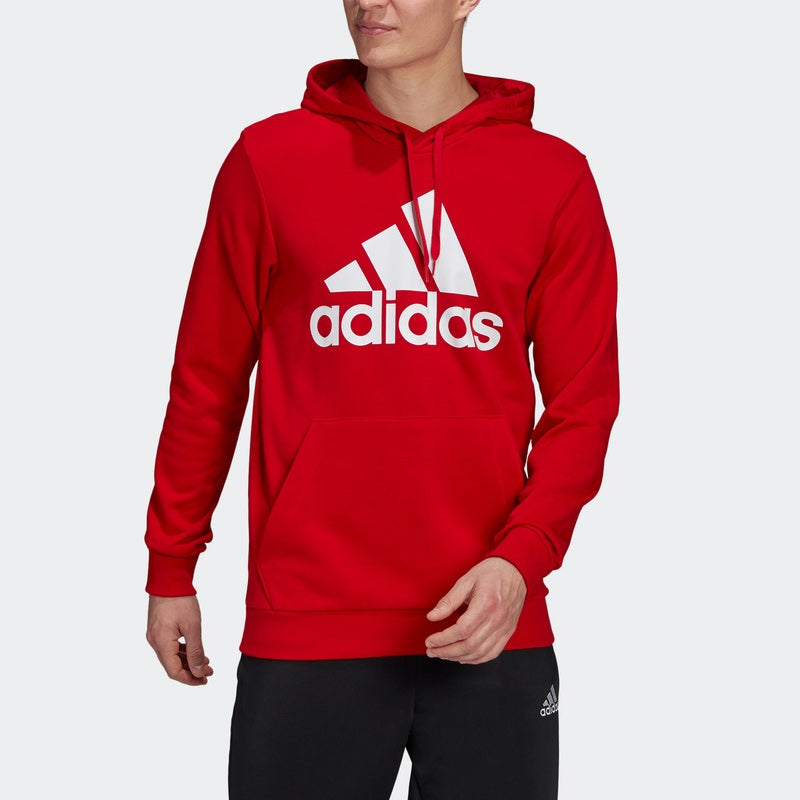 adidas M Bl Ft Hd logo Printing Drawstring Sports Pullover Red GV0249