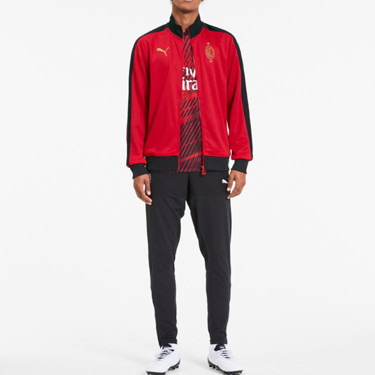 PUMA AC Milan 19/20 T7 120th Anniversary Track Jacket 'Orange Red' 757513-01