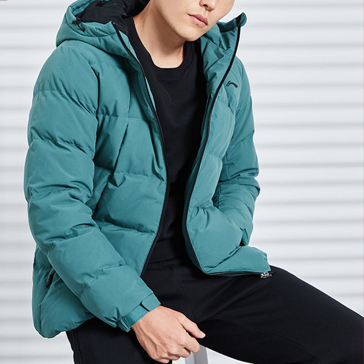 Li-Ning Winter Lifestyle Warm Down Jacket 'Green' AYMQ055-6
