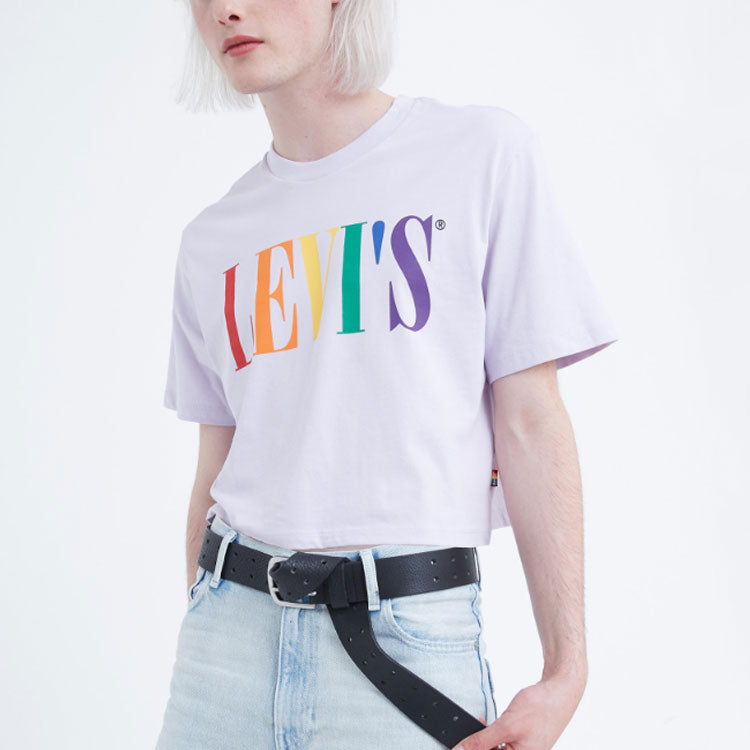 Levis Pride Rainbow Series Printing Short Sleeve Unisex Purple 16884-0000