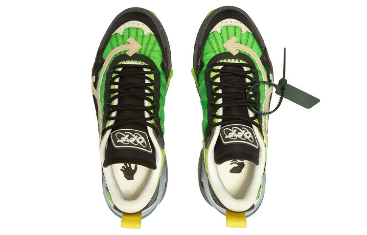 Off-White Odsy-2000 Sneakers 'Green Black' OMIA190F22FAB0015561