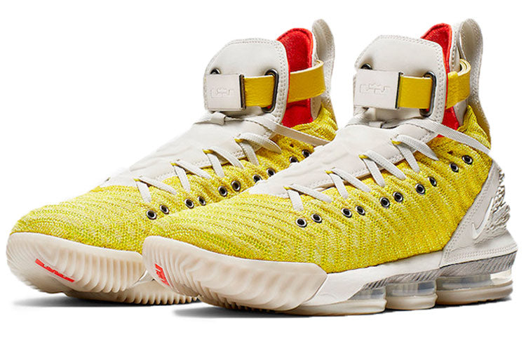 Nike LeBron 16 HFR Harlem Stage 16 'Bright Citron Light Bone Habanero Red' CI1144-700