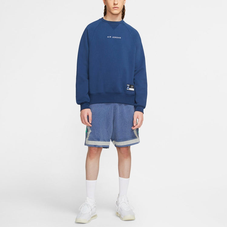 Air Jordan x Fragment Crewneck 'Navy/Sport Royal/White' DA2989-414