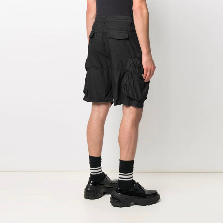 Men's Off-White SS21 Logo Cargo Black Shorts OMCB047R21FAB0011001