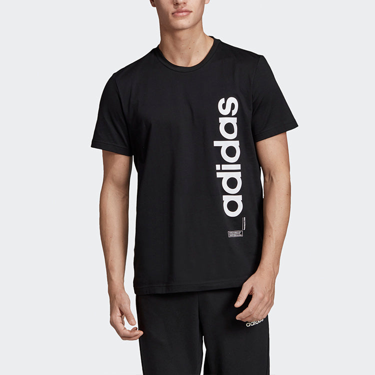adidas M VRTCL GRFX T Training Sports Round Neck Short Sleeve Black EI4596