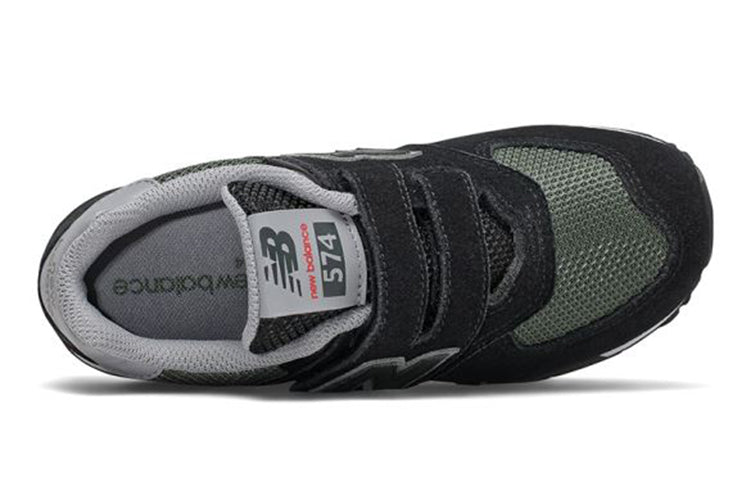 New Balance 574 K Shoes Black/Grey YV574FNA