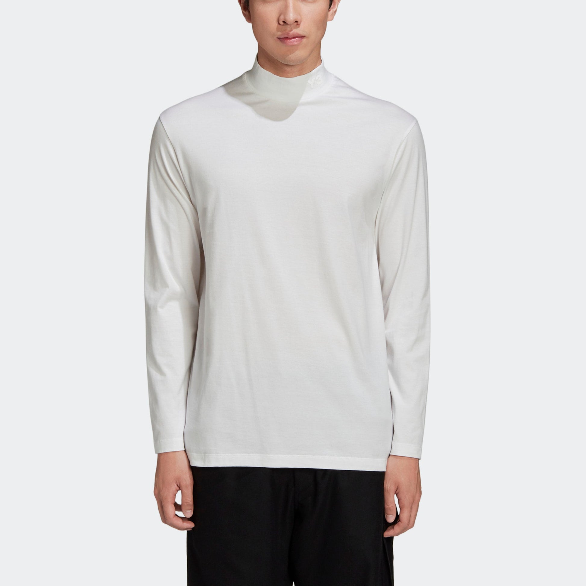 Men's Y-3 Solid Color Casual Long Sleeves White GK4496