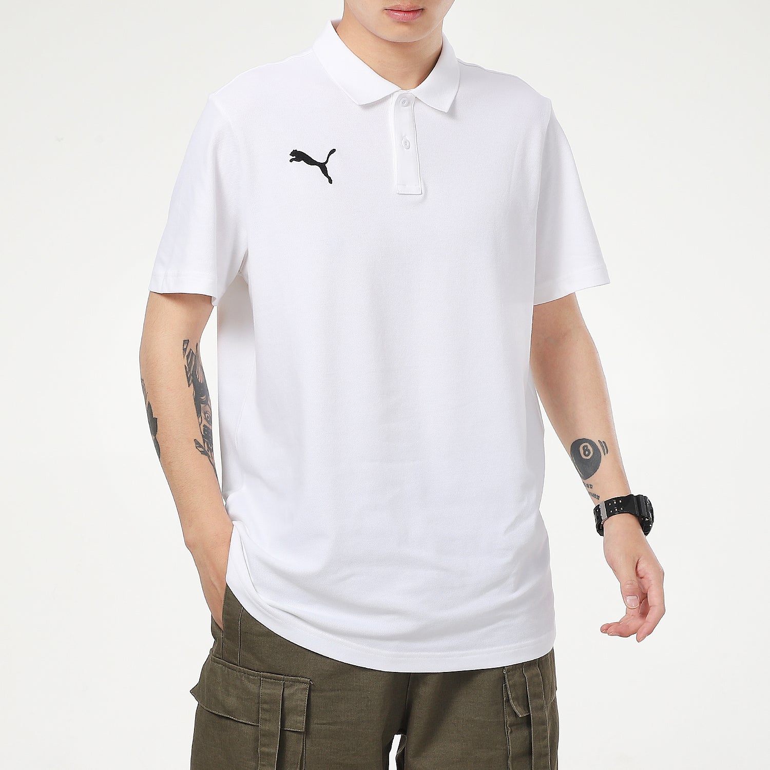 PUMA ESS Casual Polo Shirt 'White' 656579-04