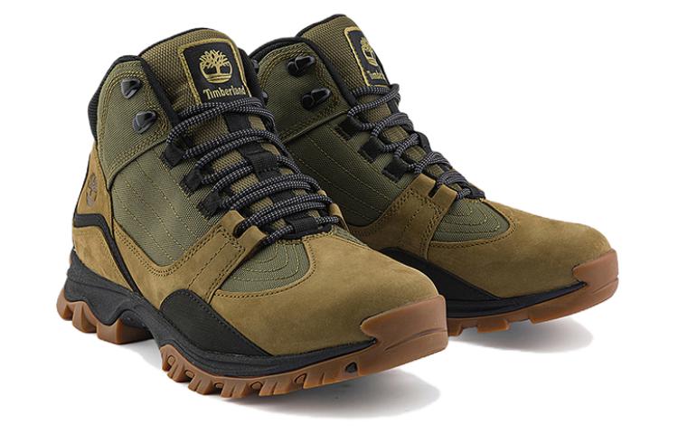 Timberland Mt. Maddsen Mid Lace Up Hiking Boots 'Olive Nubuck' A6BNN