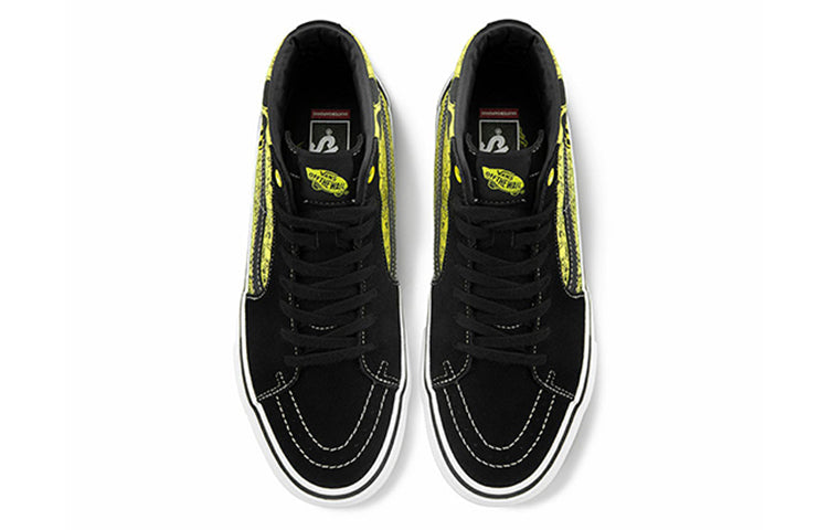 Vans Mike Gigliotti x SpongeBob SquarePants x Skate SK8-HI 'Black Yellow' VN0A5FCCZAU