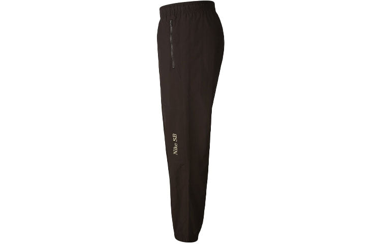 Nike SB Skateboard Loose Zipper Pocket Sports Skateboard Long Pants Velvet Brown CV4333-220