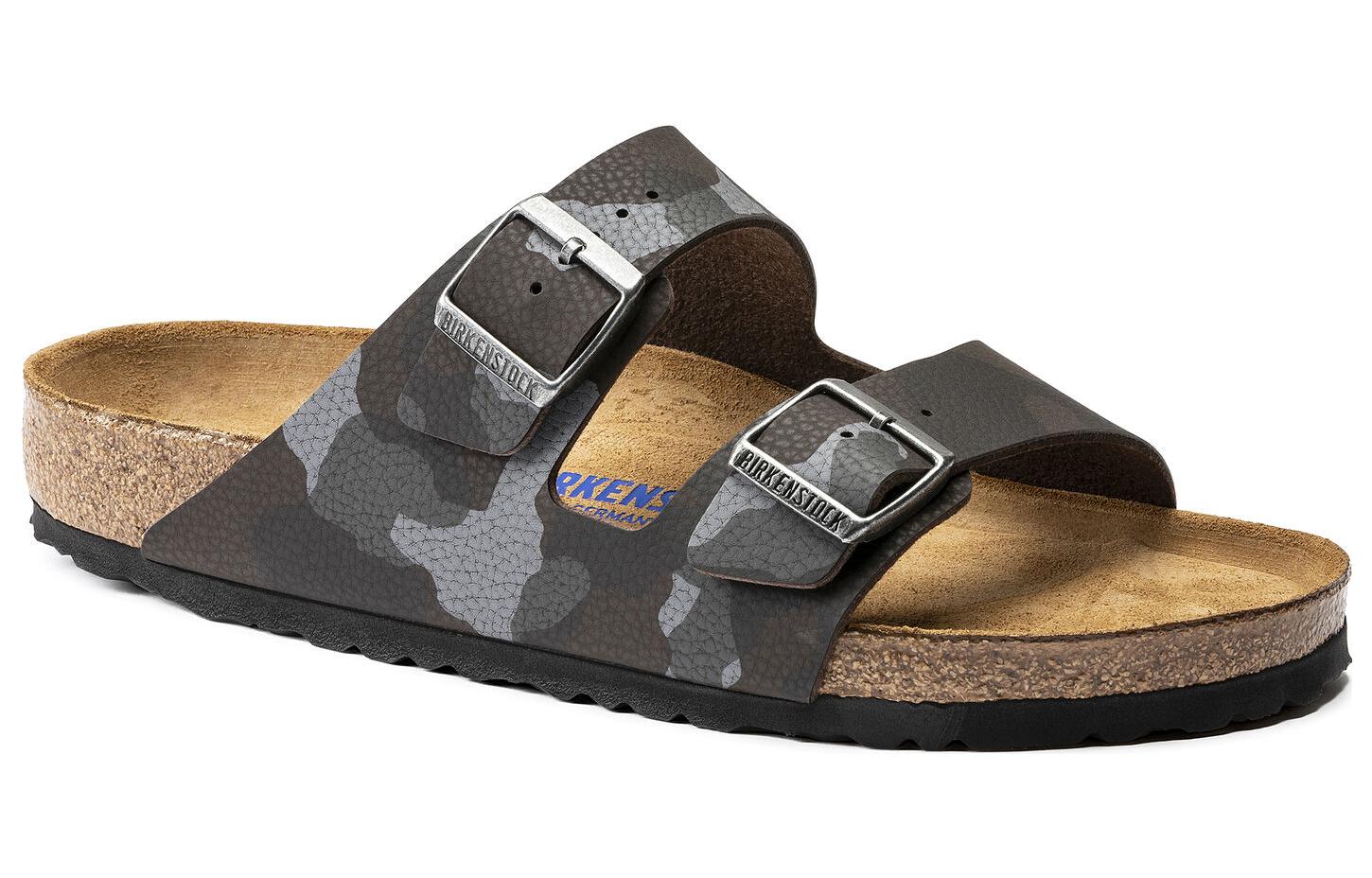 Birkenstock Arizona Soft Footbed Slide Sandals 'Camo Brown' 1013015