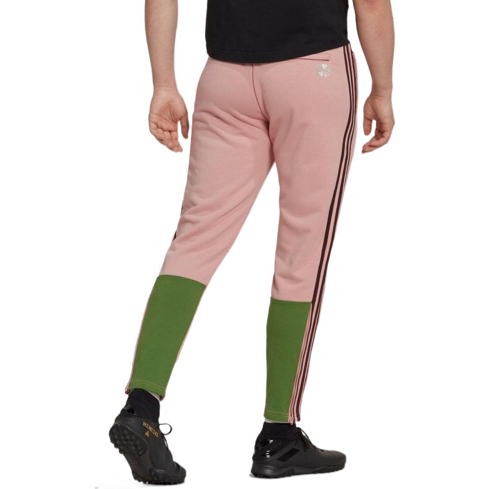 adidas Colorblock Stripe Alphabet Cone Sports Pants Men's Pink Green HT6892