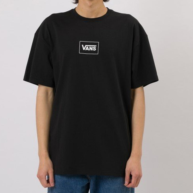 Vans Alphabet Printing Athleisure Casual Sports Short Sleeve Couple Style Black VN0A4MLWBLK