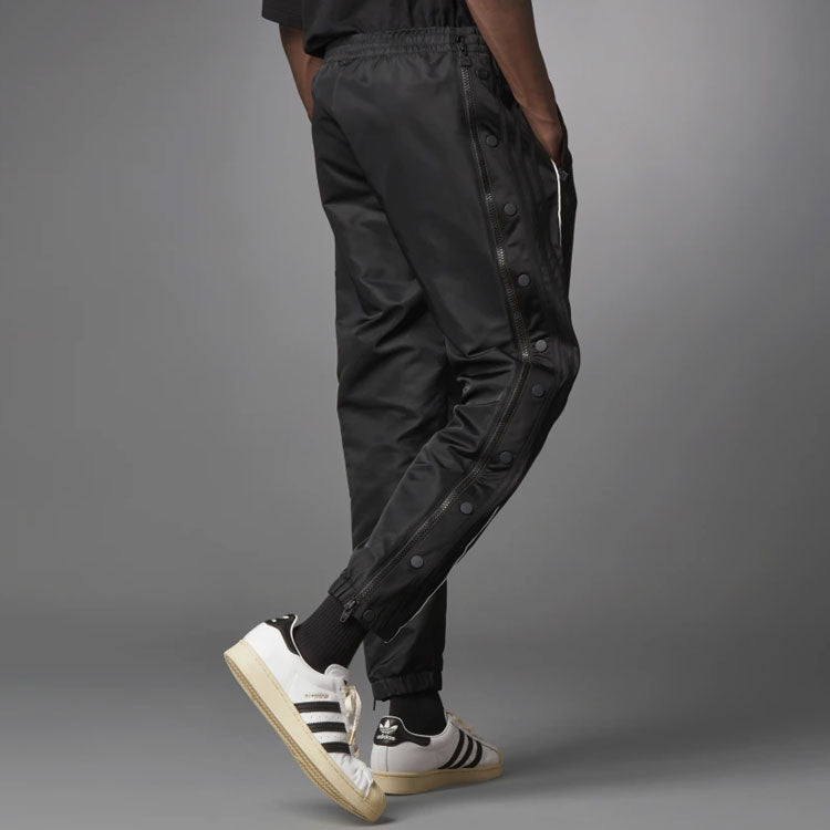adidas originals Blue Version Series Side Zipper Sports Long Pants Black HB1695