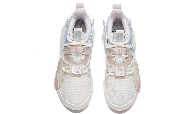 (WMNS) ANTA Badao Mid 'White Blue Purple' 122128084S-1