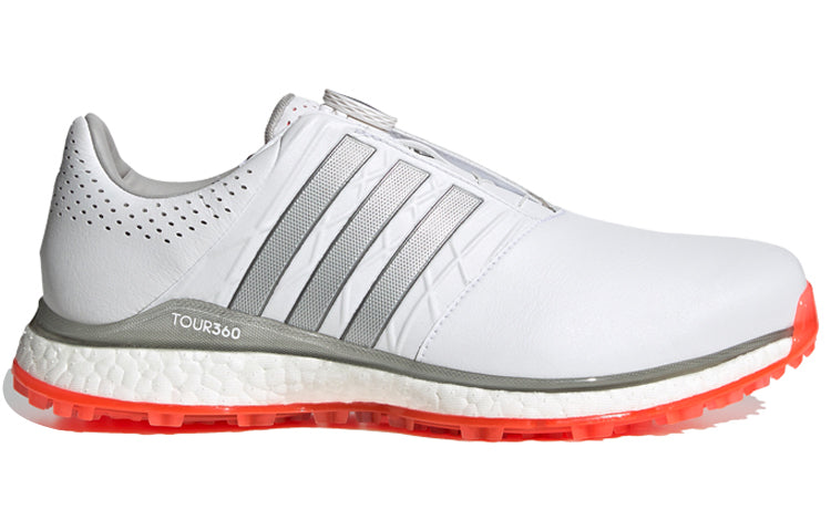 adidas Tour360 XT-SL Boa 2.0 Golf Shoes 'Cloud White Silver Metallic Solar Red' EG4880