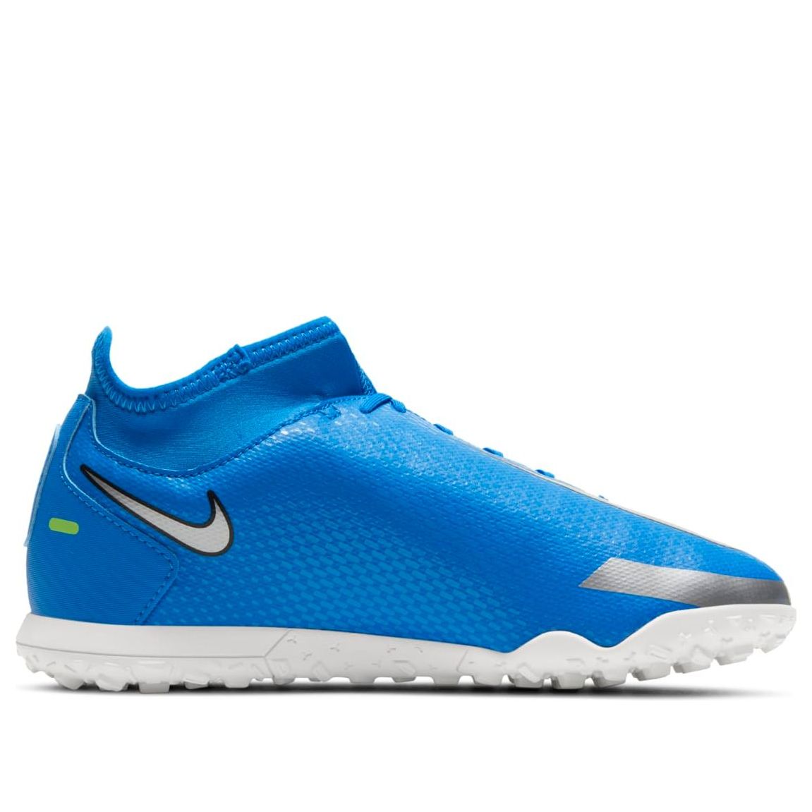 (GS) Nike Phantom GT Club DF TF 'Photo Blue Metallic Silver' CW6729-400