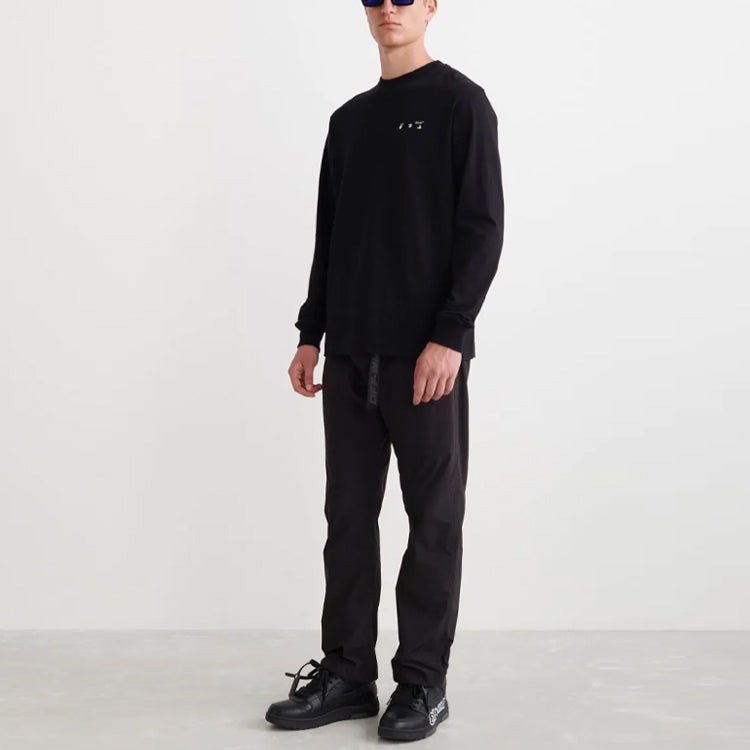Men's Off-White SS22 Caravaggio Painting Round Neck Black OMAB064C99JER0051001