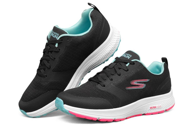 (WMNS) Skechers Go Run Consistent 'Black White Pink' 128076-BKMT