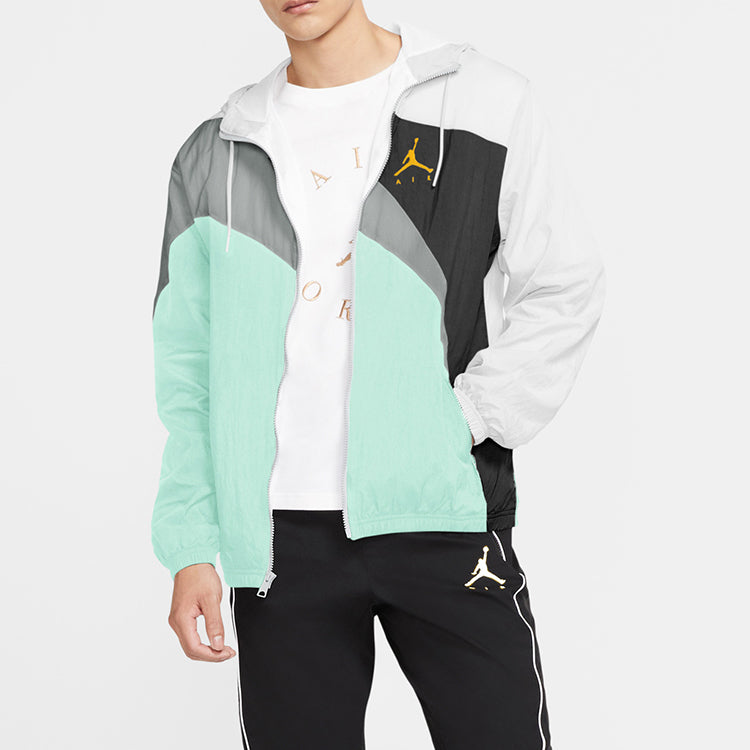 Air Jordan Jumpman Wave Woven Jacket Multicolor Splicing CK6867-100
