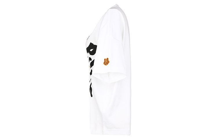 KENZO SS21 Tiger Head Printing Short Sleeve White FB52TS6404SK-01