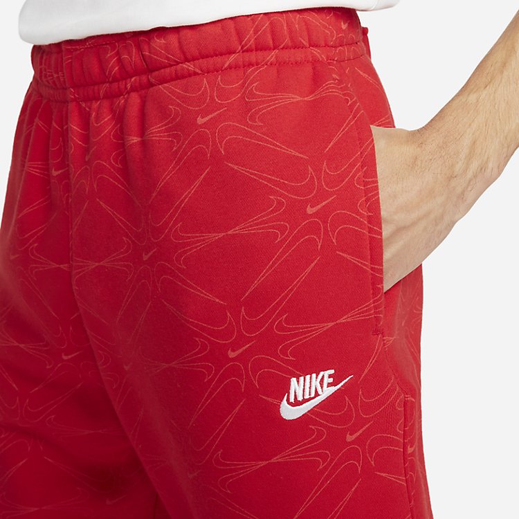 Nike Sportswear Club All Over Print Sweatpants 'University Red' DM7931-657
