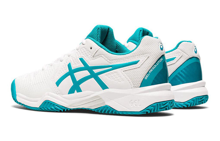 (GS) ASICS Gel-Resolution 8 Clay 'White Blue' 1044A019-106