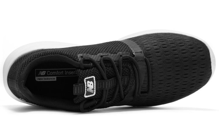 (WMNS) New Balance District Run Sneakers Black/White WDRNBK1