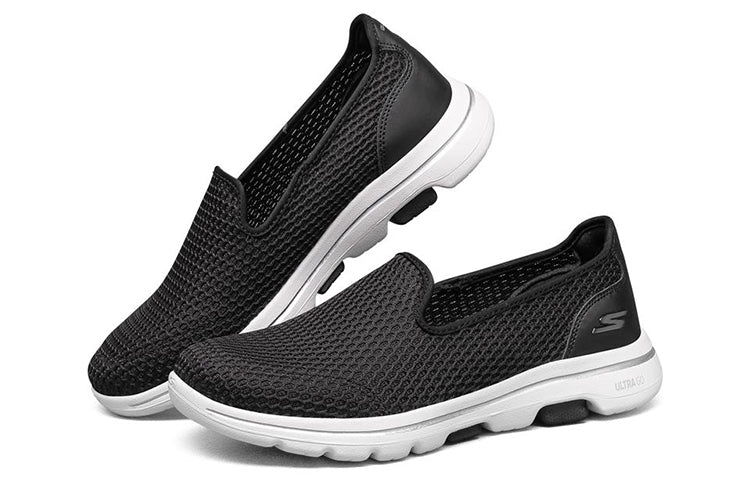 (WMNS) Skechers Go Walk 5 Lazy Shoes Black 896021-BKW