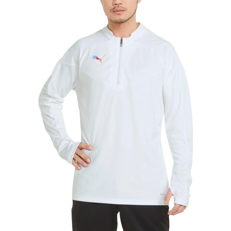 PUMA IndividualFinal Training Quarter-Zip Football Jacket 'White' 657950-46