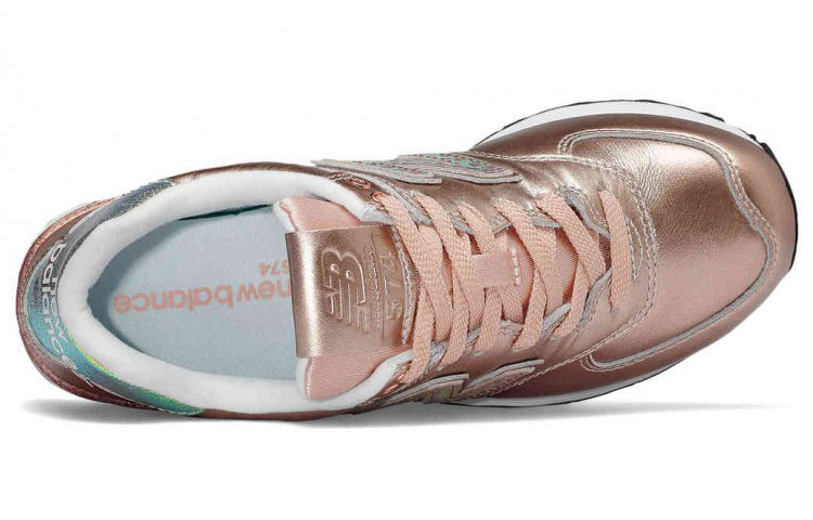 (WMNS) New Balance 574 Series Glitter Punk RoseGold WL574NRG