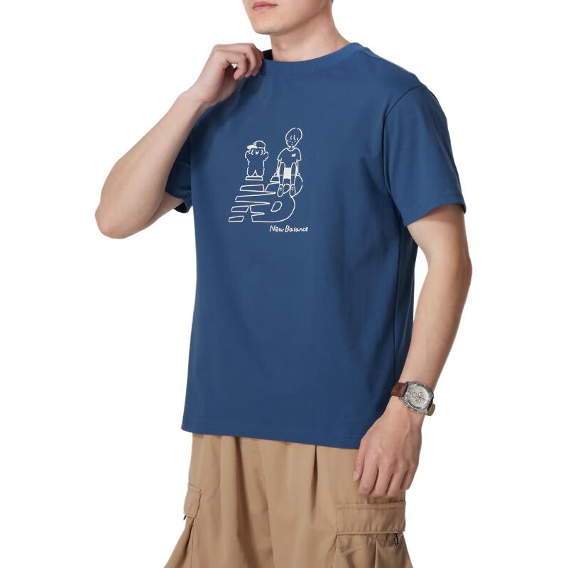 New Balance x Noritake Graphic T-Shirt Asia Sizing ' Navy' AMT42337-NYY
