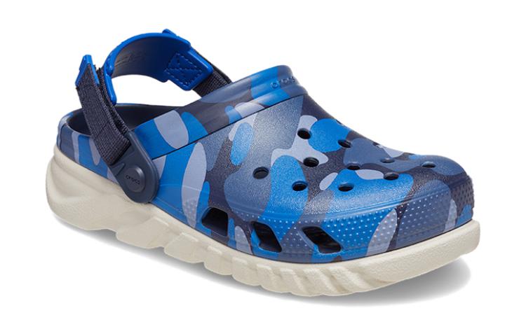 (GS) Crocs Duet Max 2 Camo Redux Clogs 'Navy Stucco' 209120-46K