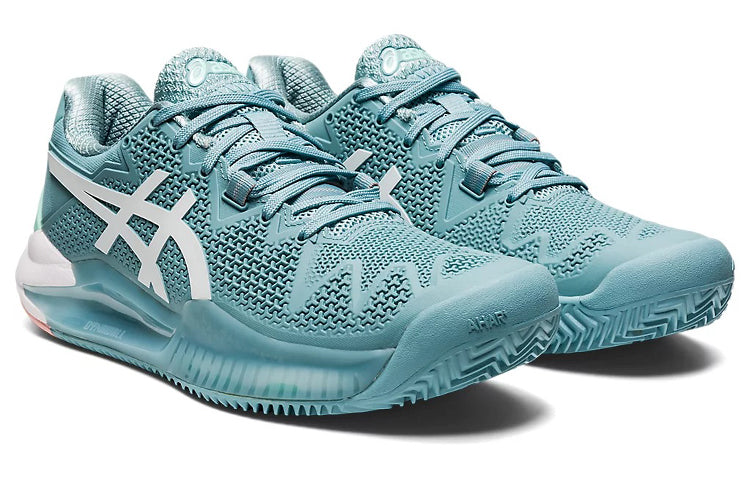 (WMNS) ASICS Gel Resolution 8 Clay 'Smoke Blue' 1042A070-408