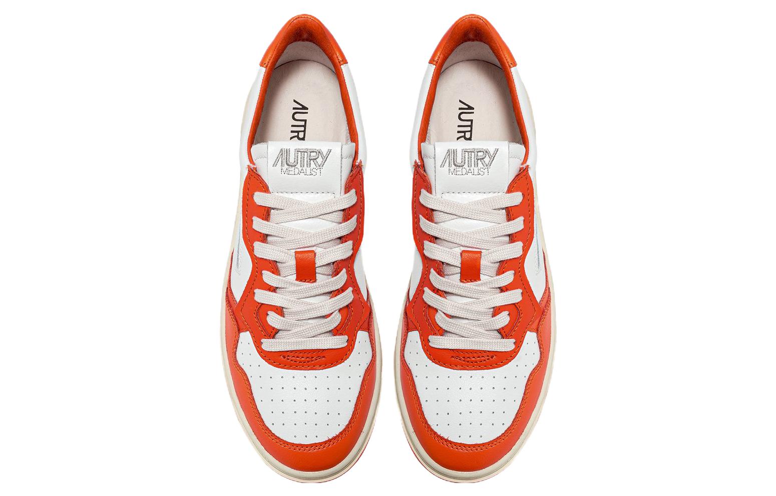 AUTRY Medalist Low Bicolor 'White Orange' AULM-WB21