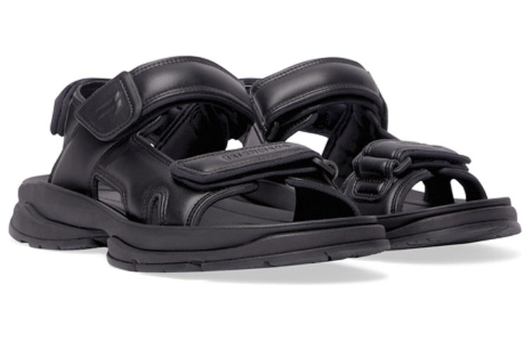 Balenciaga Tourist Sandals 'Black Technical Material' 738613W2CDA1000