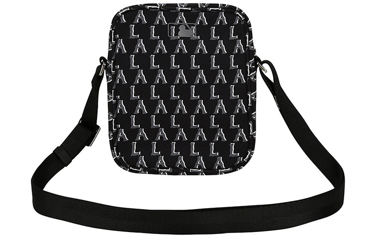 MLB Monogram Series LA Los Angeles Dodgers Mini Messenger Bag Black 32BGD2011-07L