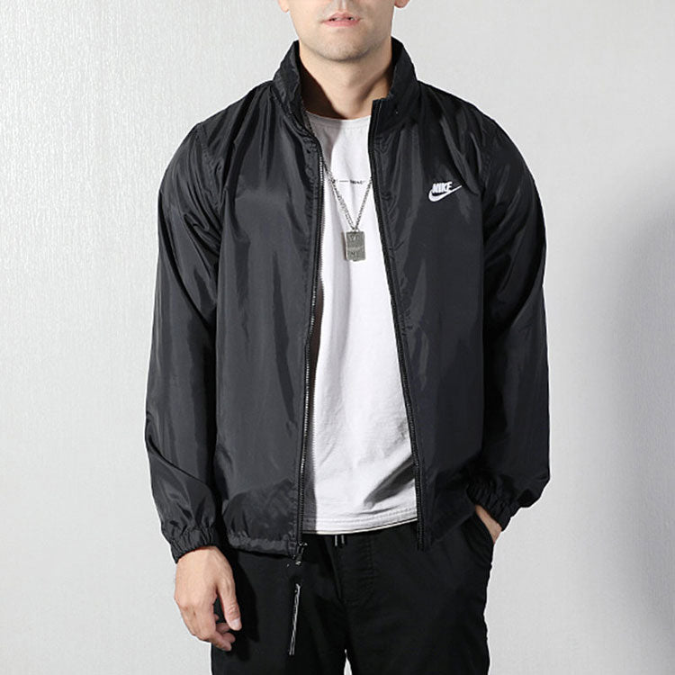 Nike Running Training Woven Breathable hooded Windproof Jacket Black AR2239-010
