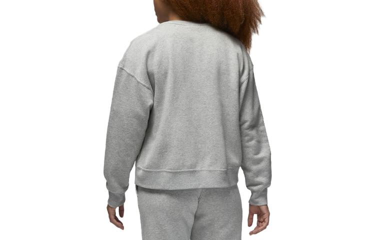 (WMNS) Air Jordan Brooklyn Fleece Crewneck Sweatshirt 'Dark Grey' FN4491-063