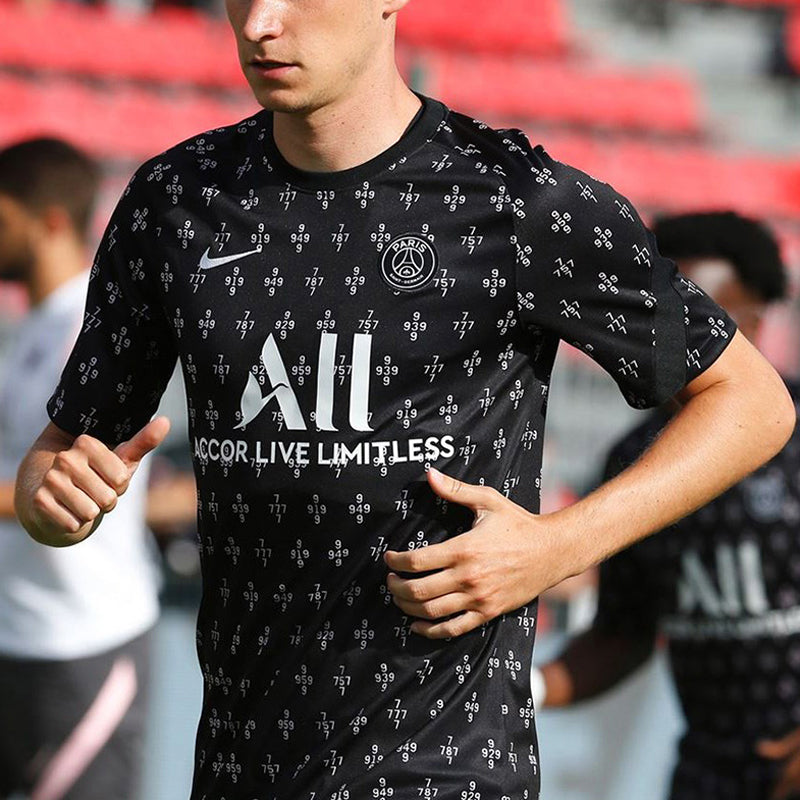 Nike Paris Saint-Germain Away Dri-FIT Pre-Match Soccer Jerseys 'Black' DH0535-659