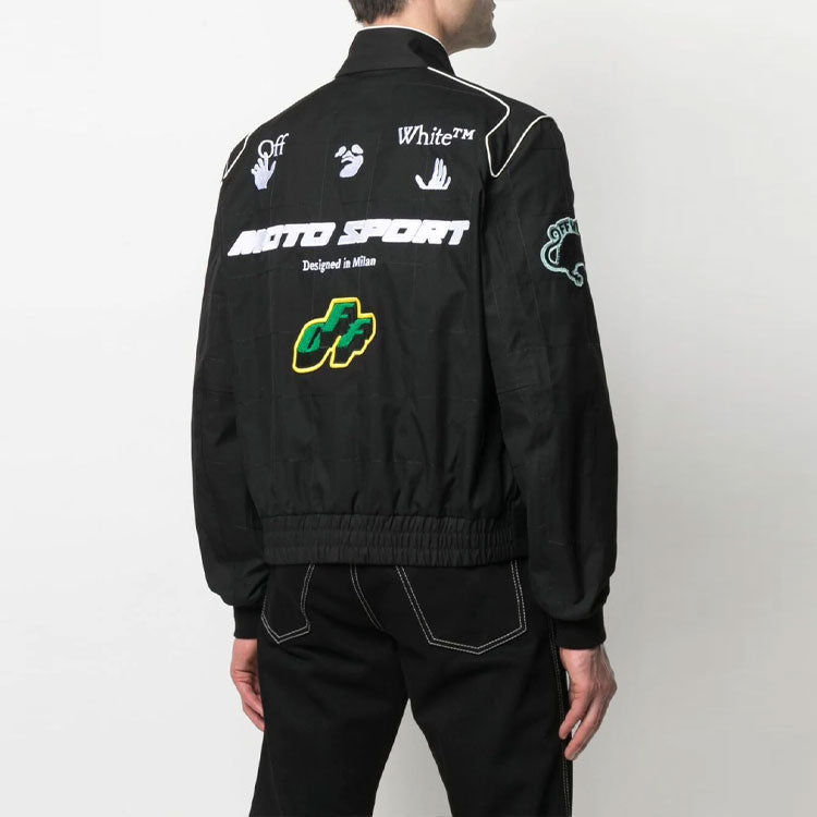 Off-White SS21 Logo Jacket Ordinary Version Black OMEA285S21FAB0011001